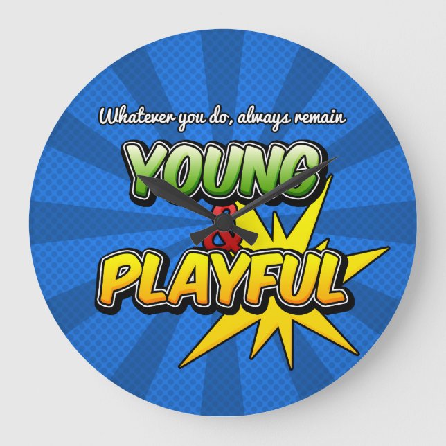 Young&Playful Inspirational Clock (Front)