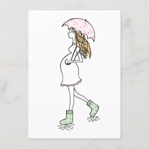 Young, Pregnant Lady Kickin' It Card