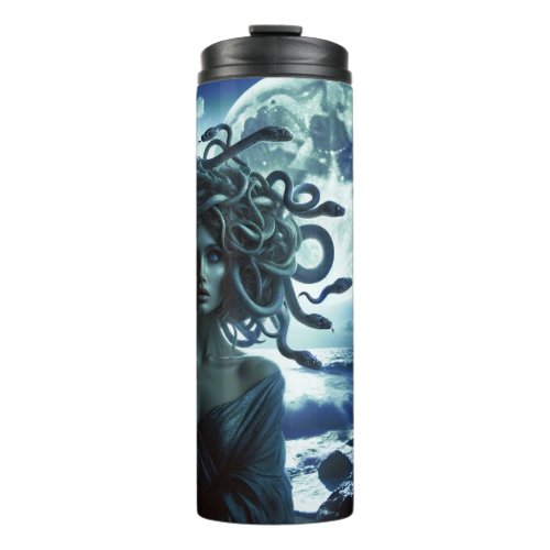 Young Pretty Medusa by the Moon  Ocean Thermal Tumbler