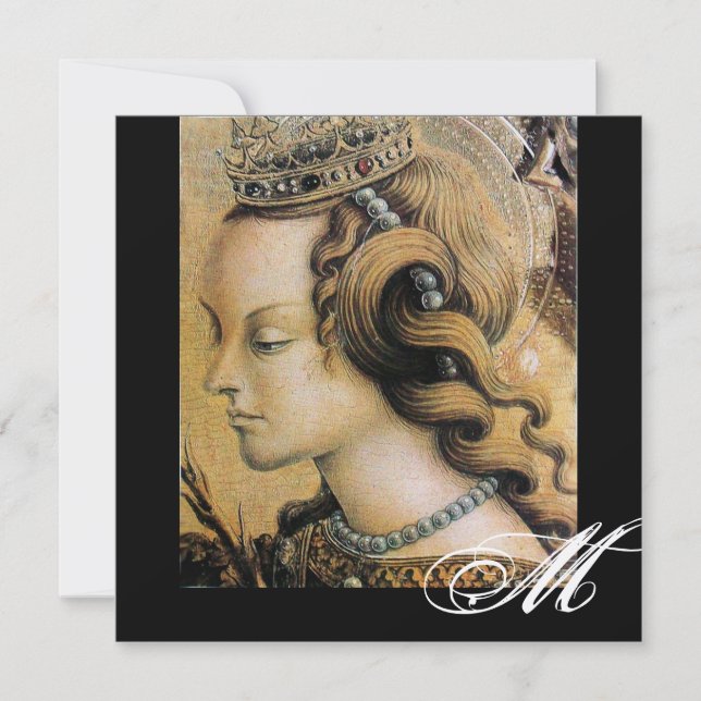 YOUNG PRINCESS SWEET 16 PARTY Monogram Gold Invitation (Front)