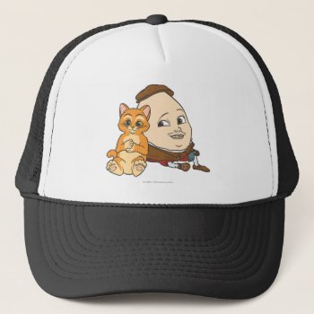 Young Puss & Humpty Trucker Hat by pussinboots at Zazzle