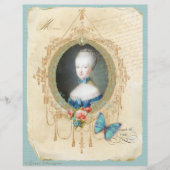 Young Queen Marie Antoinette n Butterfly Print (Front)