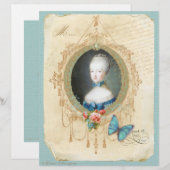 Young Queen Marie Antoinette n Butterfly Print (Front/Back)
