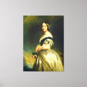 Young Queen Victoria Portrait Canvas Print
