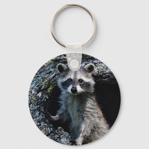 Young Raccoon Keychain