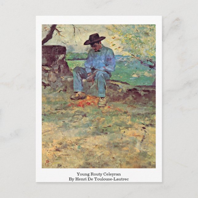 Young Routy Celeyran By Henri De Toulouse-Lautrec Postcard (Front)