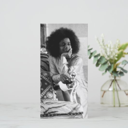 Young Sathya Sai Baba Photo Card (Standing Front)