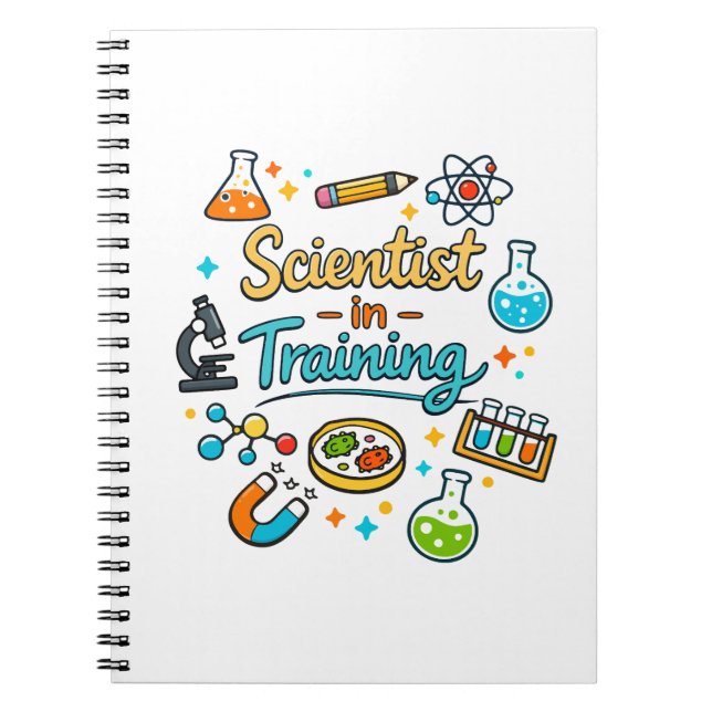 Young Scientist in Training Invitation Notebook (Front)