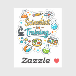 Young Scientist in Training Invitation Sticker