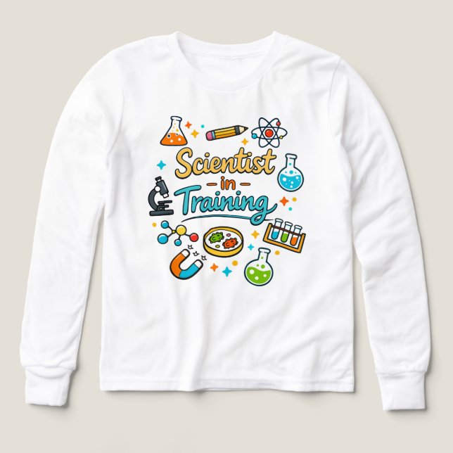 Young Scientist in Training Invitation Tri-Blend Shirts (Design Front)