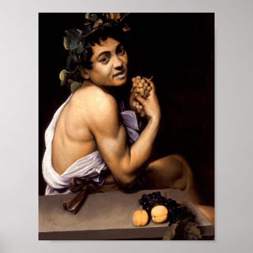 Young Sick Bacchus by Caravaggio _ Poster