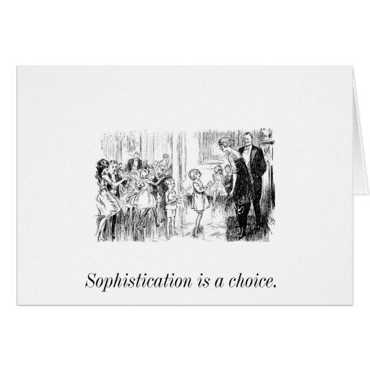 Young Sophisticate Postcard (Front Horizontal)