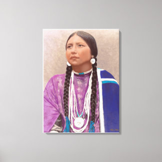 Young Southwest U.S.A. Native American Woman Canvas Print