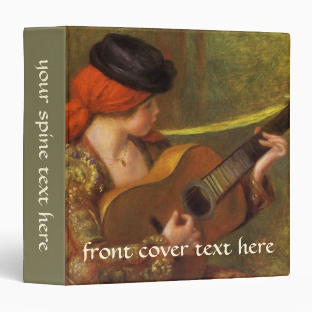 Young Spanish Woman with a Guitar by Pierre Renoir Binder (Front/Spine)