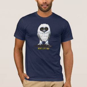 Young Spectacled Owl Mens Dark T-Shirt