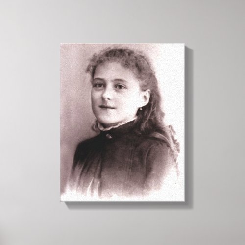 Young St Therese of Lisieux Canvas Print