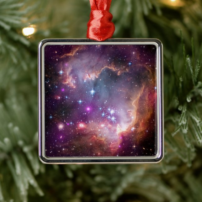 Young Stars In The Small Magellanic Cloud. Metal Ornament (Tree)