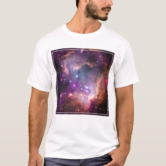 Young Stars In The Small Magellanic Cloud. T-Shirt (Front)