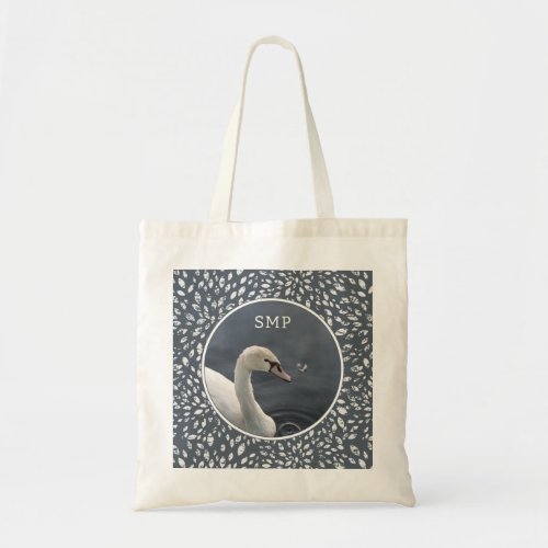 Young Swan  Feather Tote Bag