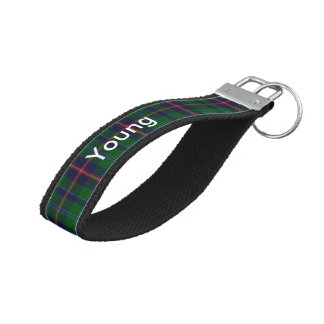 Young Tartan Plaid Wrist Key Chain