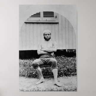Young Teddy Roosevelt Shirtless - 1879 Poster