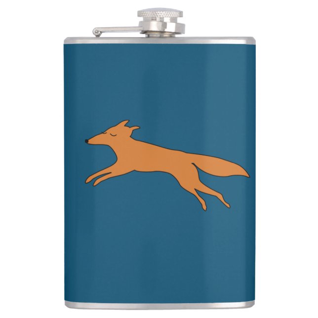 Young Teen fox Flask (Front)