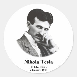 Young Tesla Classic Round Sticker