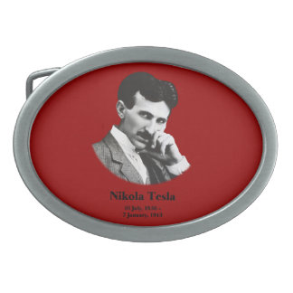Young Tesla Oval Belt Buckle