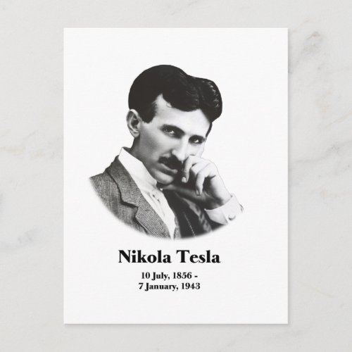Young Tesla Postcard