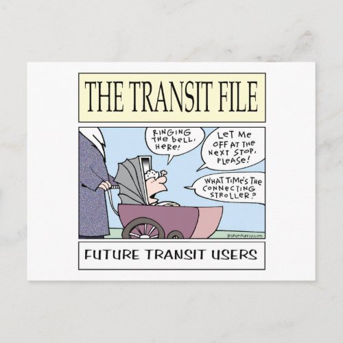 Young Transit Users Postcard