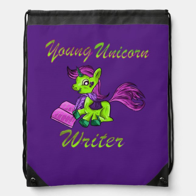 Young Unicorn Writer Backpack (Front)