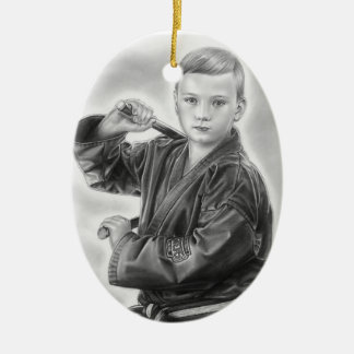 Young Warrior Ceramic Ornament