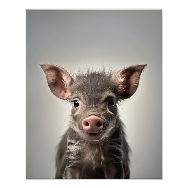 Young Warthog | Digital Print |Baby Animal Print (Front)
