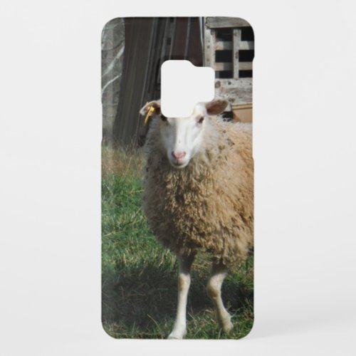 Young White Sheep on the Farm Case_Mate Samsung Galaxy S9 Case
