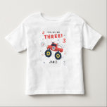 Young Wild And Three 3rd Birthday Kids Monster Car Toddler T-shirt<br><div class="desc">Young Wild And Three 3rd Birthday Kids Monster Car Trucks Birthday Toddler T-Shirt features a cute and colorful monster car truck with the text "Young, wild and three" in modern typography script accented with the number 3 and doodles. Below personalize with your custom name. Perfect for kids third birthday celebrations....</div>