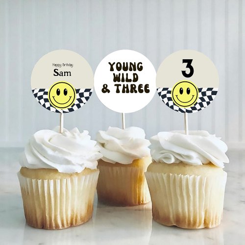 Young Wild And Three  Edible Frosting Rounds