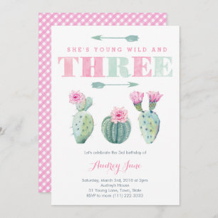 Young Wild and Three Free, Cactus Party Invites