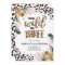 Young Wild And Three Jungle Leopard Print Birthday