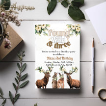 Young wild and three kid birthday party