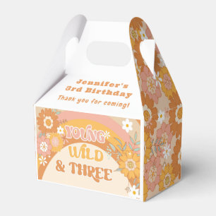 Young wild and three retro 70s birthday Favor Box