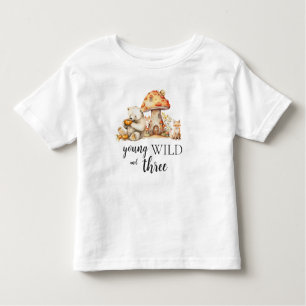 Young Wild and Three Woodland Animals  Toddler T-shirt