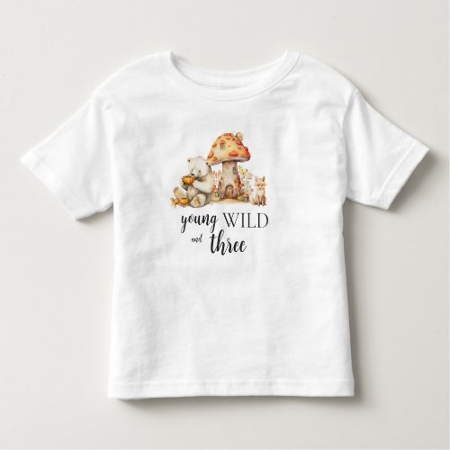 Young Wild and Three Woodland Animals  Toddler T_shirt