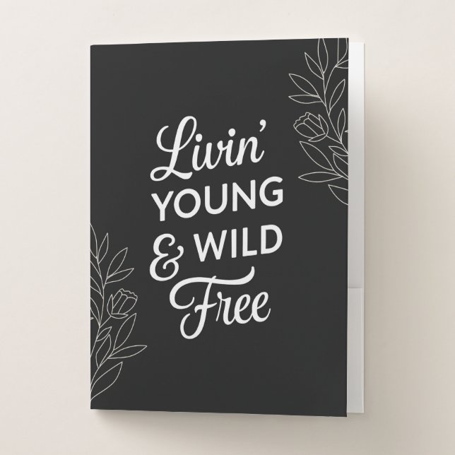 Young, Wild, & Free- Yin Yang Folder (Front)