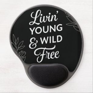 Young, Wild, & Free- Yin Yang Gel Mouse Pad