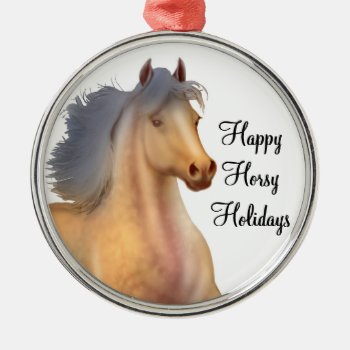 Young Wild Horse Customizable Ornament by ornamentation at Zazzle