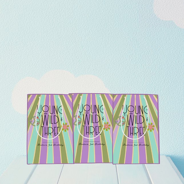 Young, Wild & Three | Birthday Gift Bag | Cools (Creator Uploaded)