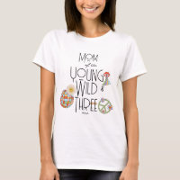 Young, Wild & Three | Girl Birthday T-Shirt | Boho