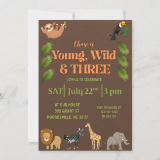 young wild & three invitation