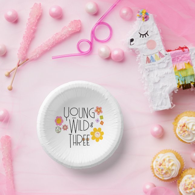 Young, Wild & Three | Kid Birthday Bowls | Smile (Party)