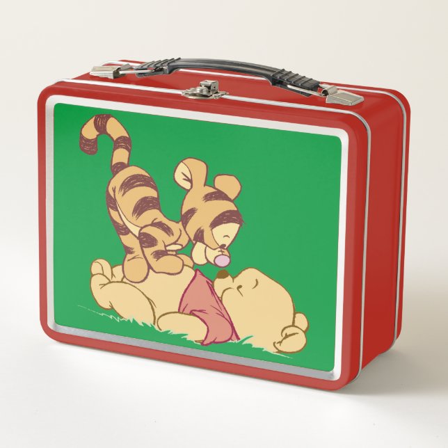 Young Winnie the Pooh Metal Lunch Box (Front)
